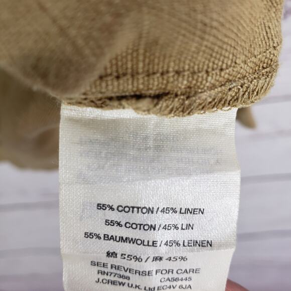 J.CREW Women's Linen Blend Lace Up Cargo Dress Size 6 - Picture 10 of 14
